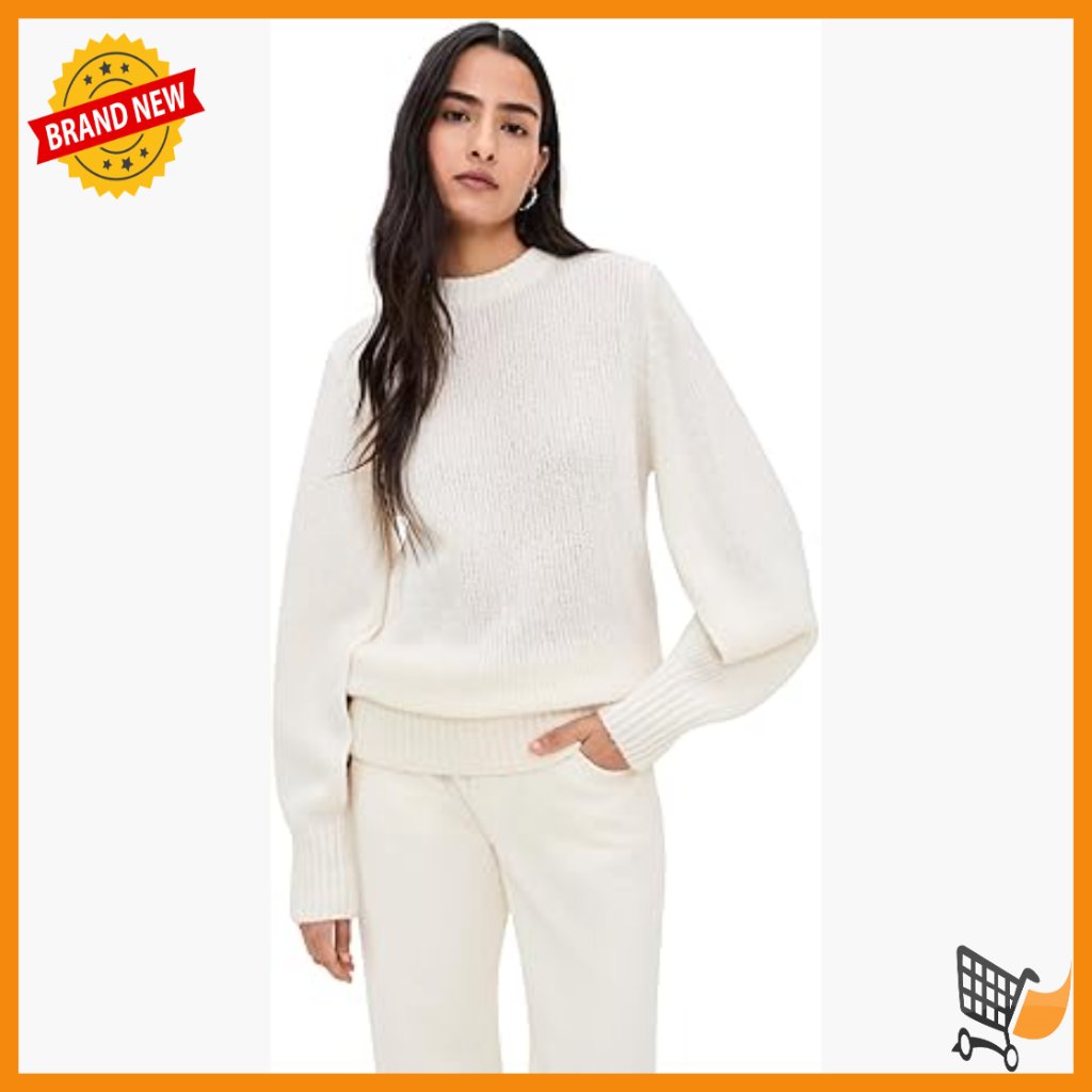 Cashmere Wool Pullover Sweater Long Sleeve Crew Neck Hand Wash